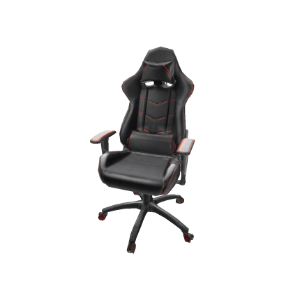 Black Leather Gaming Chair Textured 