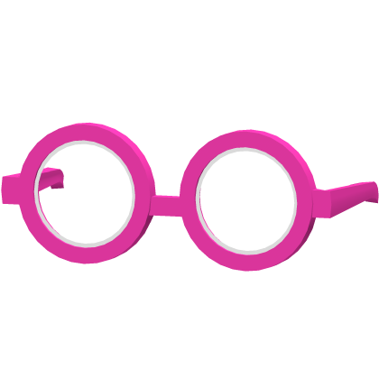 D.va Cutest Low Glasses Thick Round Pink Kawaii  Roblox item