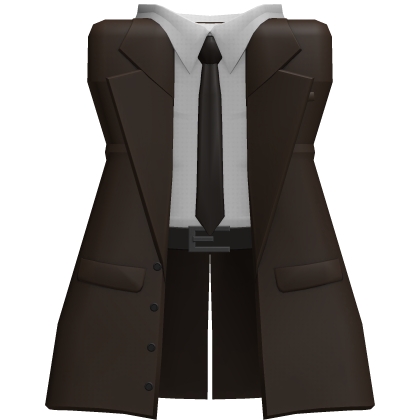 Brown Long coat with White Suit | R6 Girl ver.