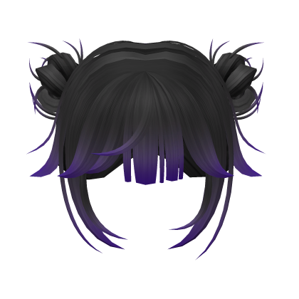 Double buns w/ purple gradient thumbnail