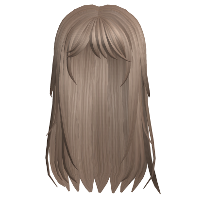 cutecore long hair w/o clips (brown) Roblox item