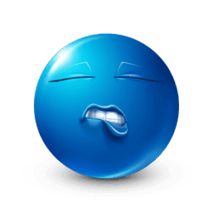 blue emoji lip bite Roblox decal