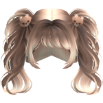 Mocha Teddy Bear Pigtails