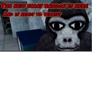 scary baboon