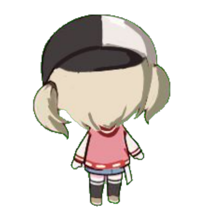 kohane chibi from behind (bad) Roblox decal