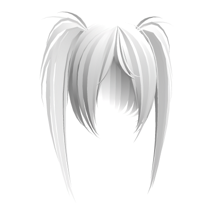 x_X :: white emo scene teased pigtails