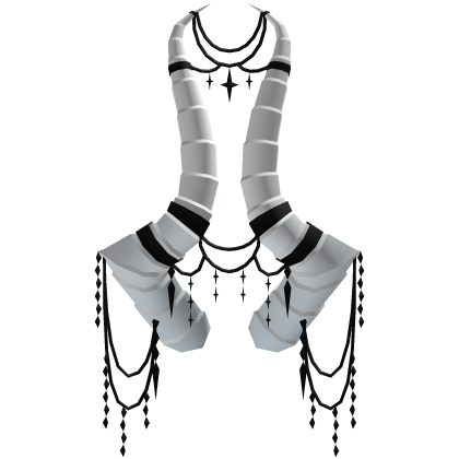 Angular Jewel Drakon Horns White Black Roblox item
