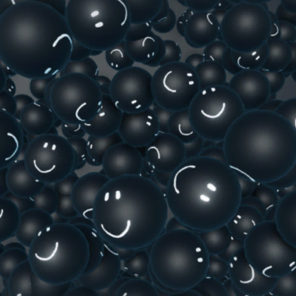 Bunch of Black Smiling Faces