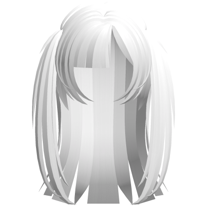 emo vkei moe vamp long choppy hair white Roblox item
