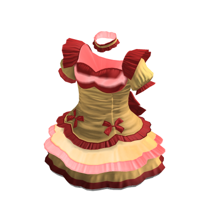 Maid Dress | Yellow & Red thumbnail