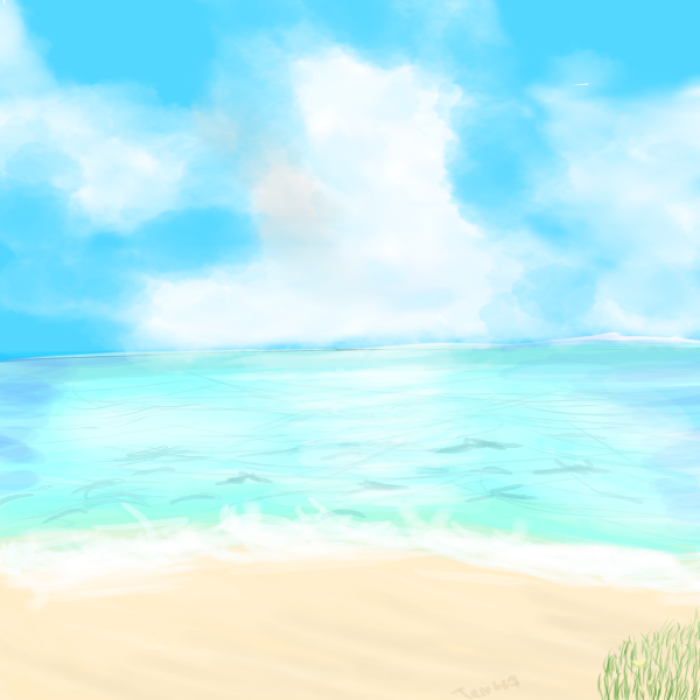 Beach drawing Roblox decal