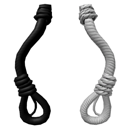 Black n White Long Ropes Braids Addon