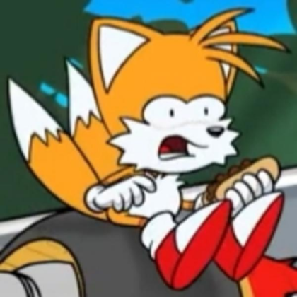 Tails Choking on a Chile Dog meme from Sega. Roblox decal