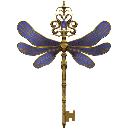 Light Purple & Gold Magical Dragonfly Key  Roblox item