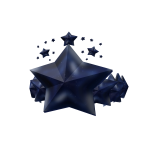 white and blue crown
