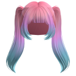 Long Cute Anime Popstar Pigtails (Pink Iceburg)
