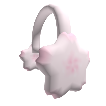 Cute Pink Sakura Earmuffs Roblox item