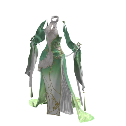 Goddess Traditional Fantasy Green Gown | Roblox Item - Rolimon's