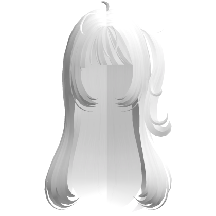  ♡ white long flowy side pigtail tweencore kawaii