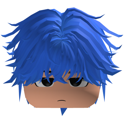 Hair Blue Anime Emo Flufy Y2k Roblox item