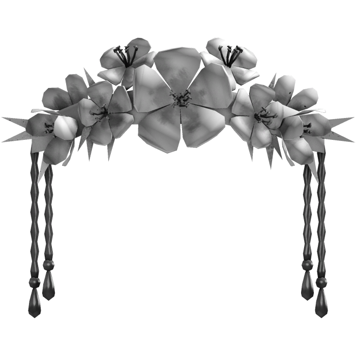 Light Silver Flower Headpiece 