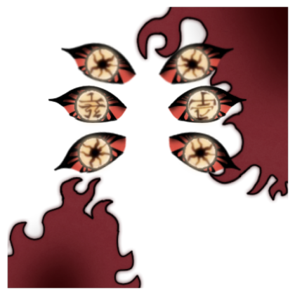 Shindo Life kokushibos demon eyes with demon slaye Roblox decal