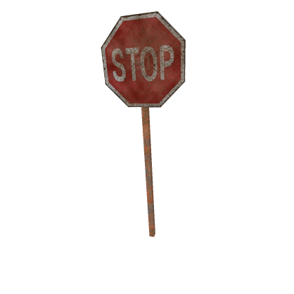 OLD STOP SIGN (ART)
