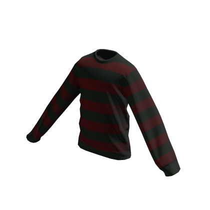 Green & Red Striped Crewneck Sweater