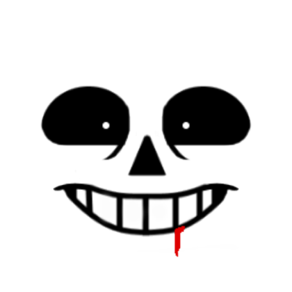 Slashed Sans Face Roblox decal