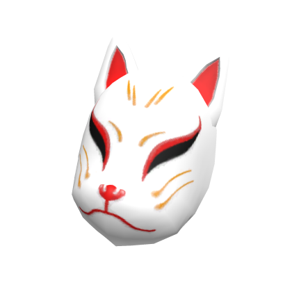 White Fox Mask on Side