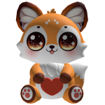 Loving Fox Shoulder Plush