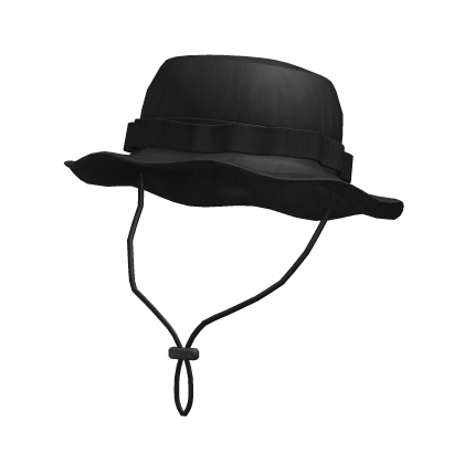Black Panama Boonie Hat