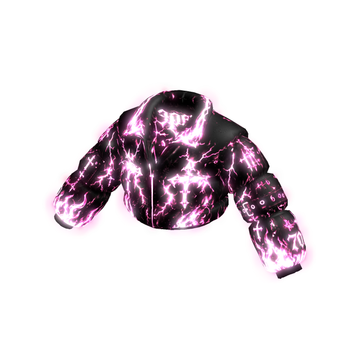 Glow Pink Emissive Jacket Puffer
