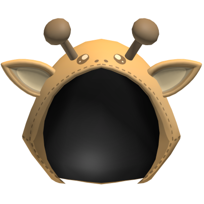 Brown Kawaii Giraffe Plush Hood Roblox item