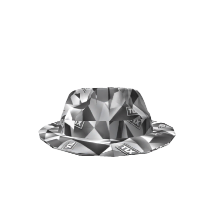 Silver TIX Sparkletime Fedora