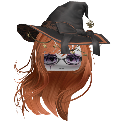 ♡ Halloween Witch Windy Hair (Ginger) Roblox item