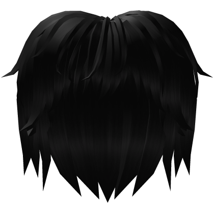 Black Cute Long Emo Boy Hair Roblox item