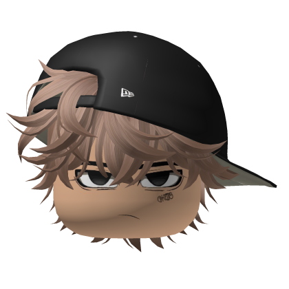 Brown Messy Street Hair + Y2K Cap Serious Face thumbnail