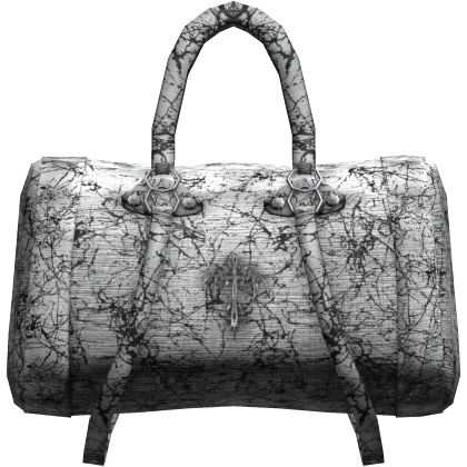 White Ruined Grunge Emo Luxury Handheld Duffel Bag | Roblox Item