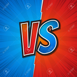 azul vs rojo icon