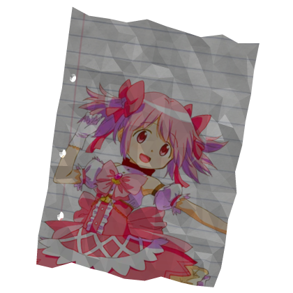 madoka kaname magica matching paper drawing Roblox item