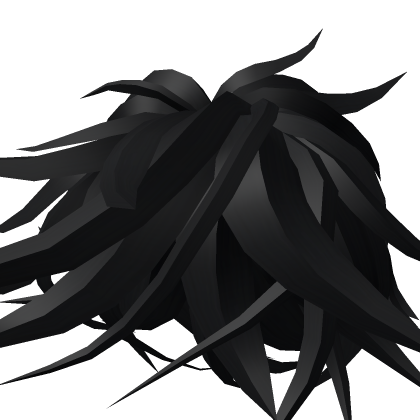 Black Fluffy Middle Swept Hair