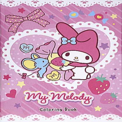 My melody colouring book cover!