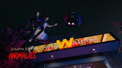 Scary Shawarma Kiosk: the ANOMALY Roblox experience artwork, another horror experience in The Hollow lineup