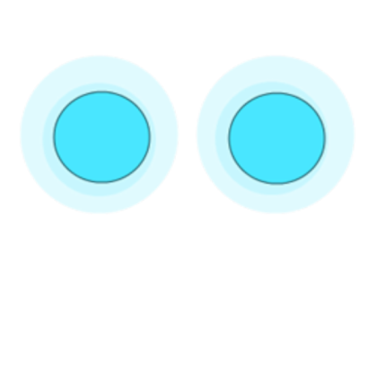 blue robot eyes Roblox decal