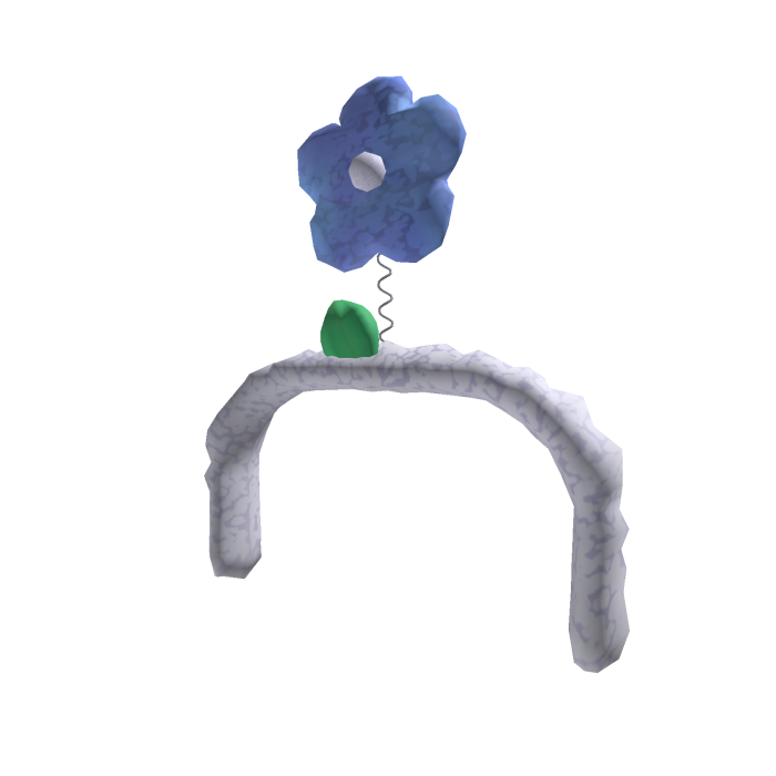 Fluffy Flower DIY Headband (Blue)