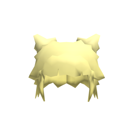 Blonde Low Poly Hair Space Buns Roblox item