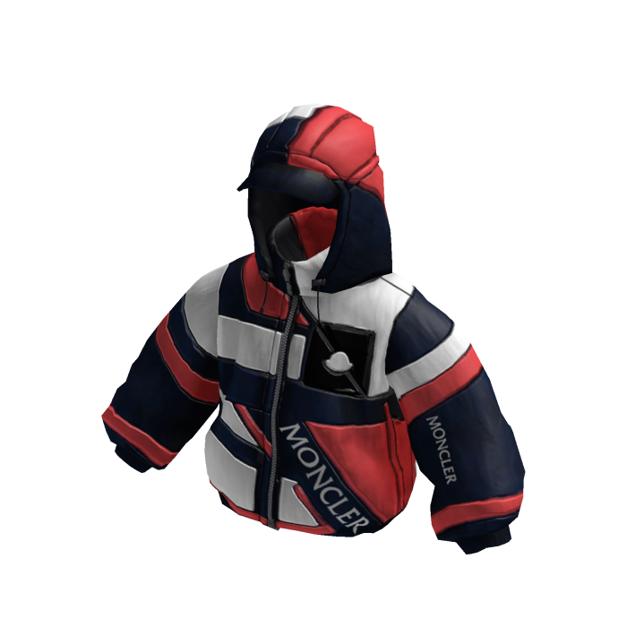 FS - Navy Red Alpine Puffer Hoodie