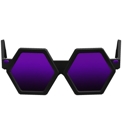 Purple/Black Sparkling Robux Shades Recolor (Addon Roblox item