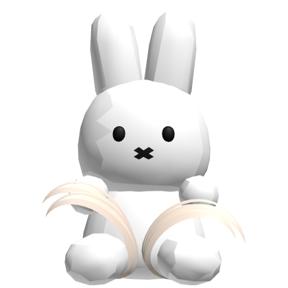 ꒰ Miffy Bunny Holding Hair (Blonde) Roblox item